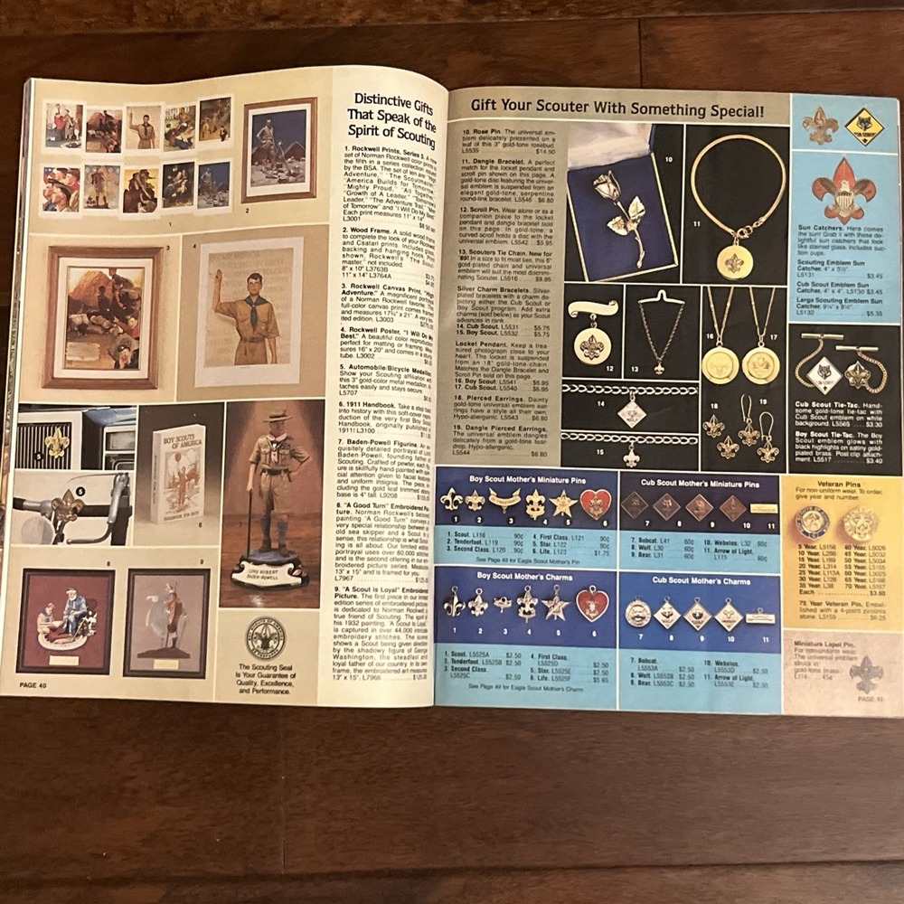Vintage 1989 Boy Scouts Of America 64 Page Color Catalog Magazine Jamboree - Picture 5 of 7